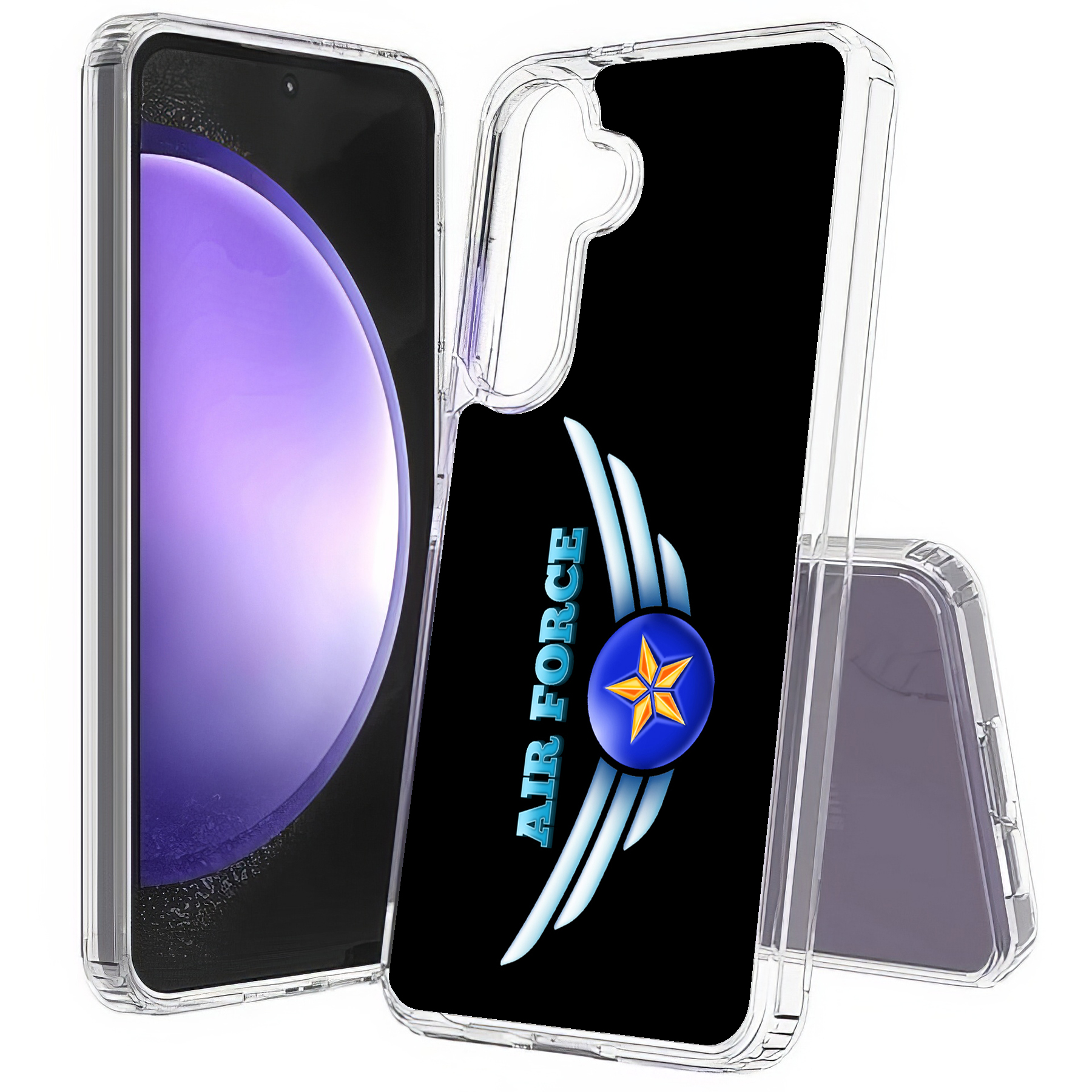 For Samsung Galaxy S (S25,S24,S23,S22,S21),Slim Cover,US Air Force 3 Print,USA - Picture 23 of 26