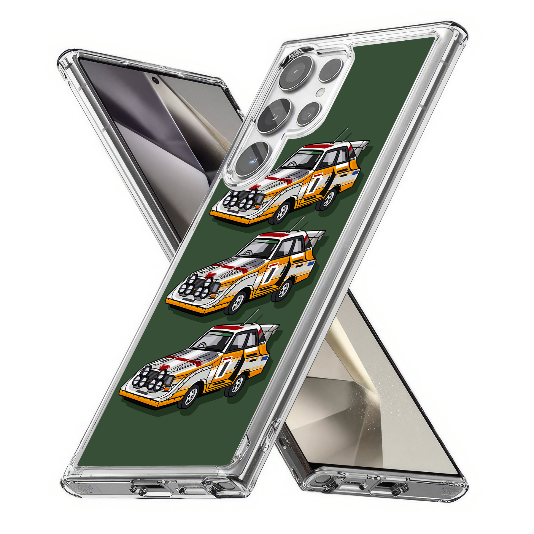 For Samsung Galaxy S (S25,S24,S23,S22,S21),Slim Cover,Audi Quattro Print,USA - Picture 22 of 26