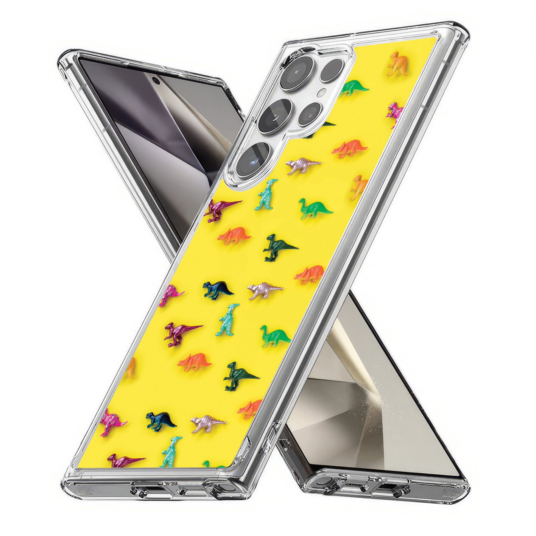 For Samsung Galaxy S (S25,S24,S23,S22,S21),Slim Cover,Dinasour 2 Print,USA - Picture 22 of 26