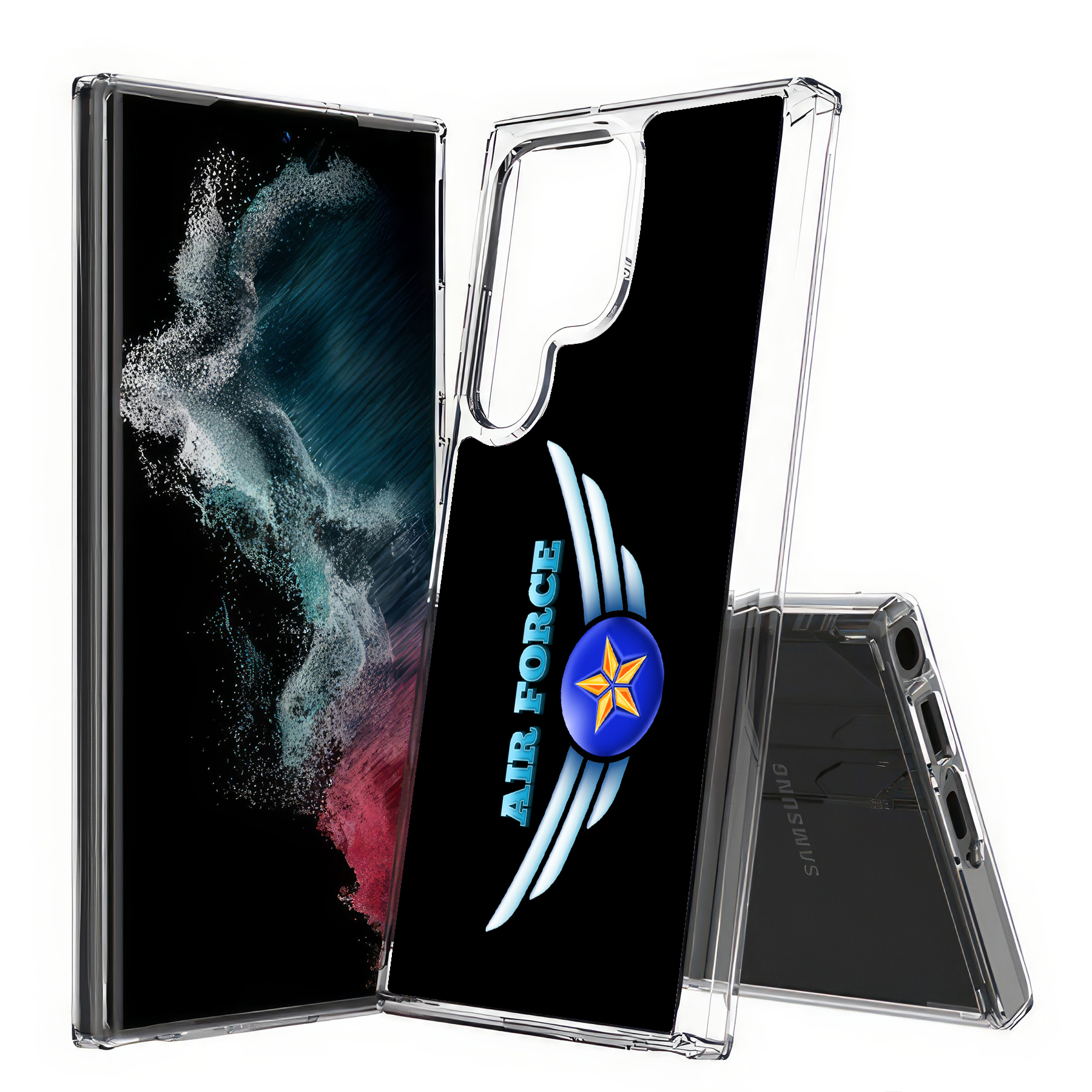 For Samsung Galaxy S (S25,S24,S23,S22,S21),Slim Cover,US Air Force 3 Print,USA - Picture 26 of 26