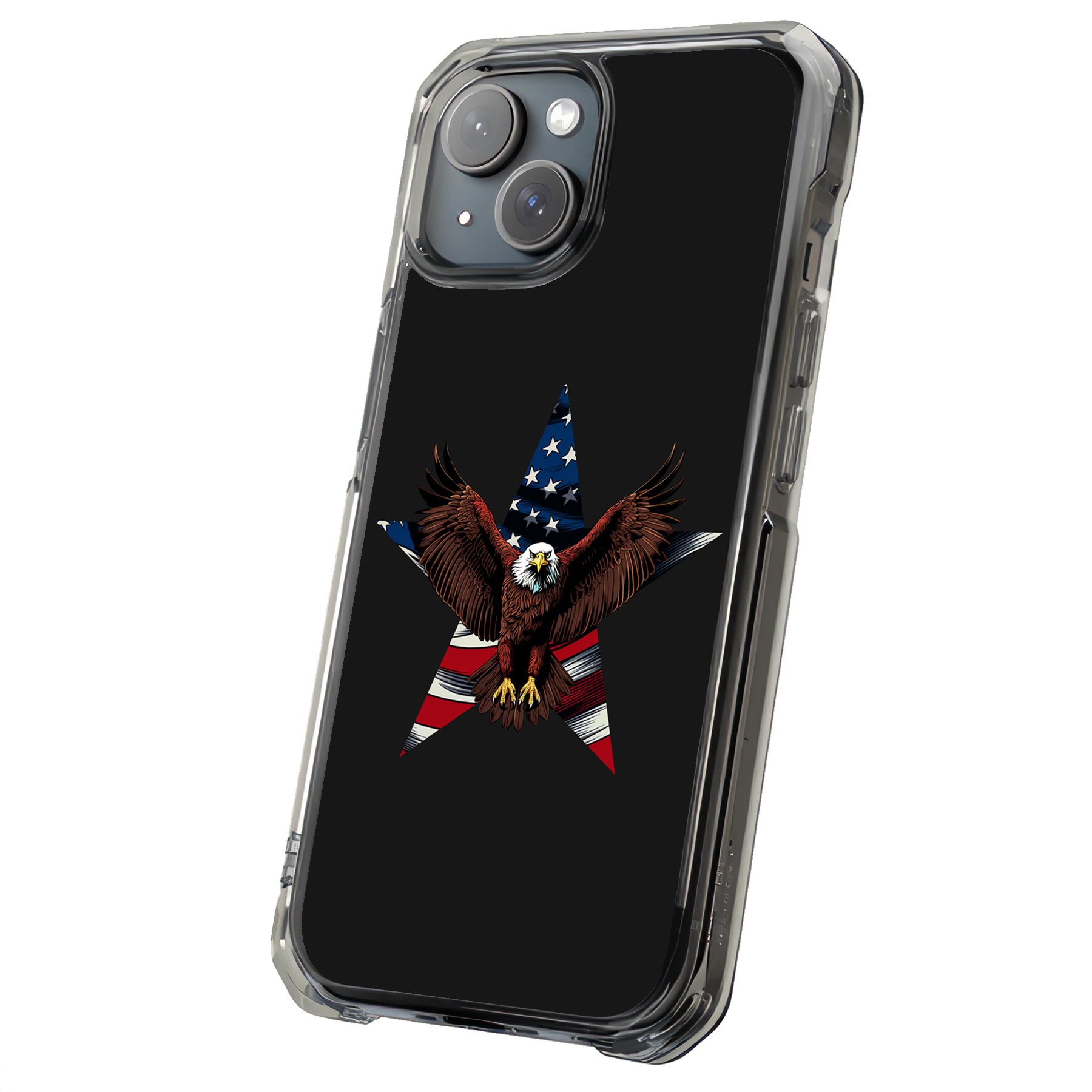 Funda resistente para Apple iPhone (17,16,15,14,13,12,11,X,8), estampado patriótico águila - Imagen 8 de 10