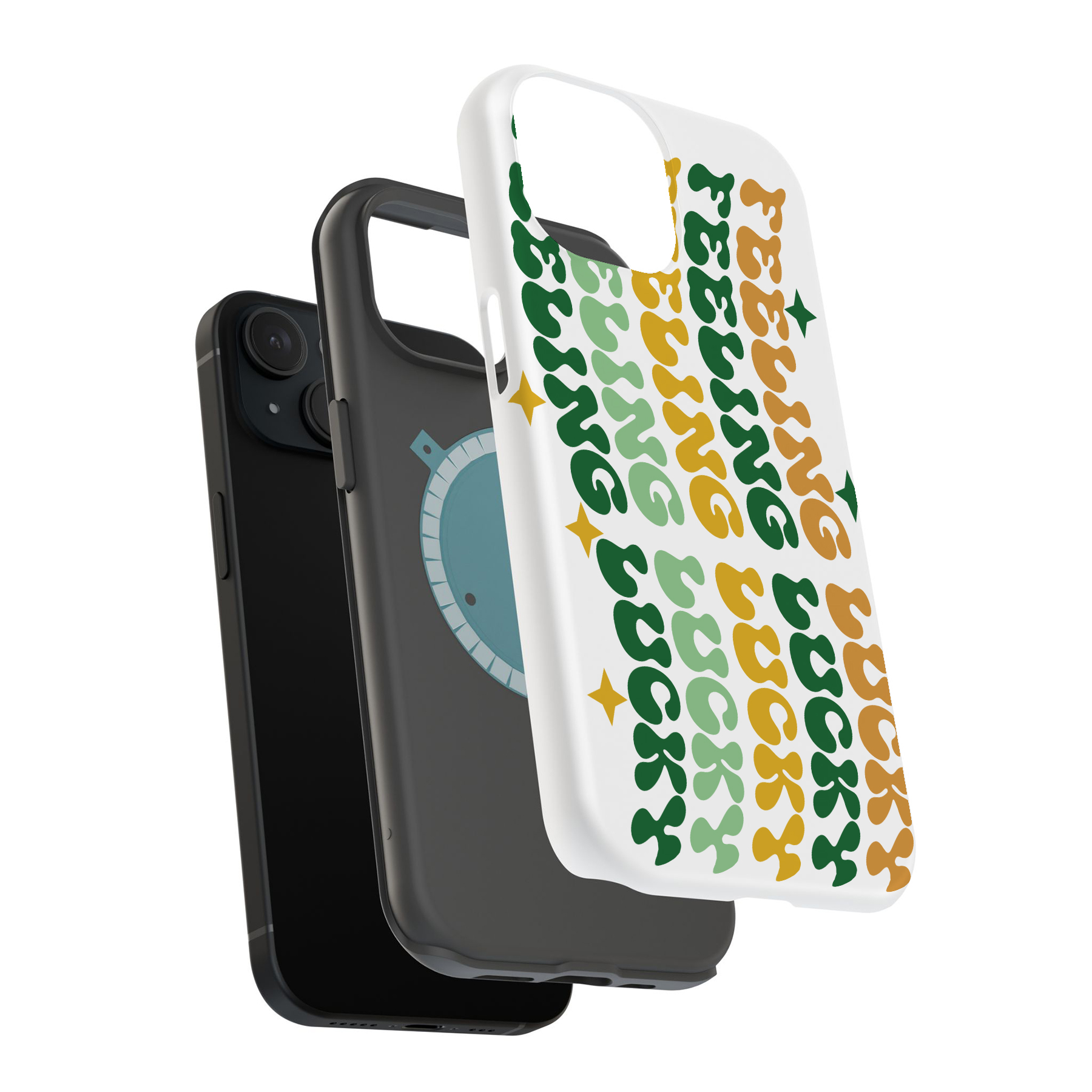 Tough Case für Apple iPhone (17,16,15,14,13,12,11,X,8), Feeling Lucky 1 Print - Bild 11 von 11