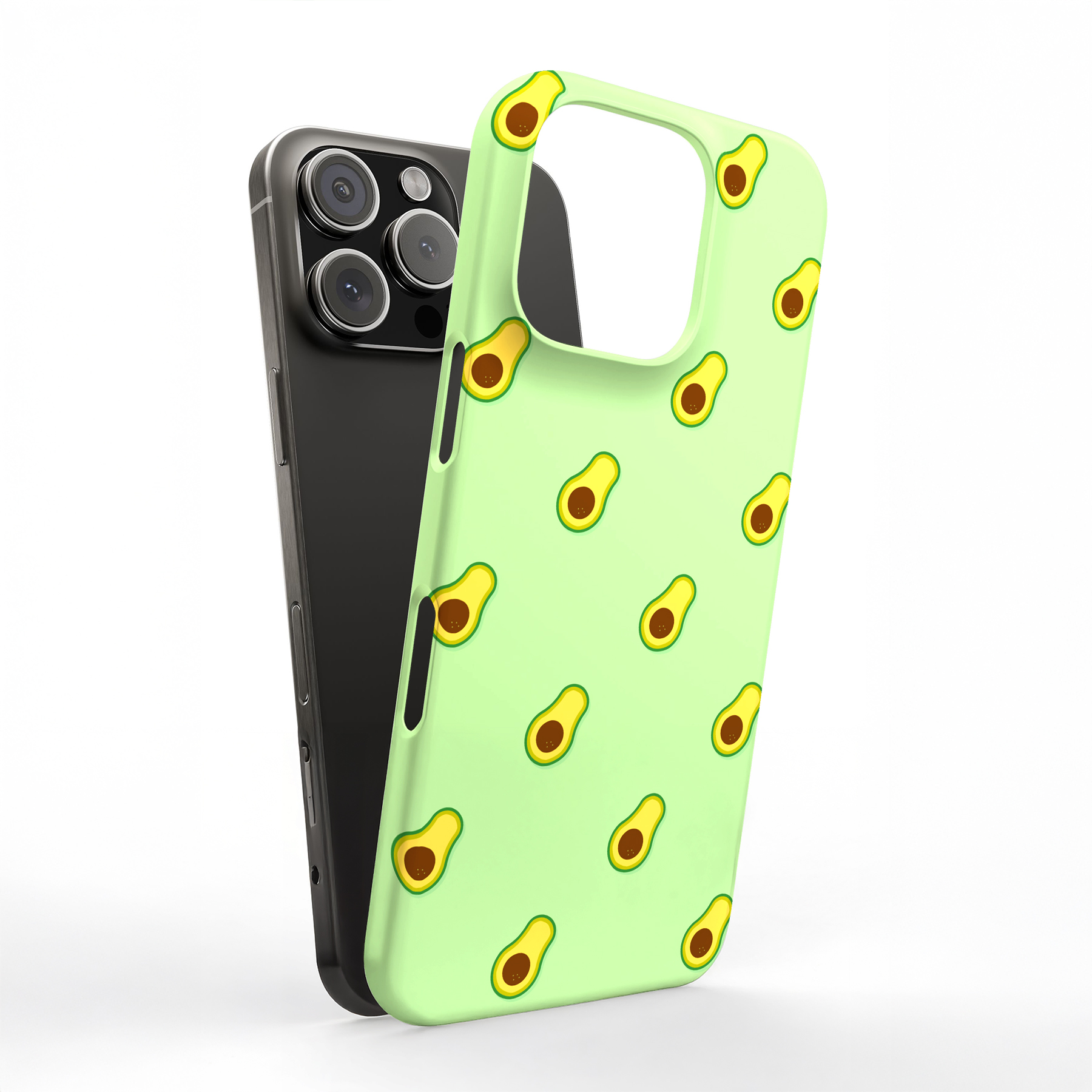 Designer Hülle für Apple iPhone (16,15,14,13,12,11,X,8,7), Avocado Print - Bild 7 von 8