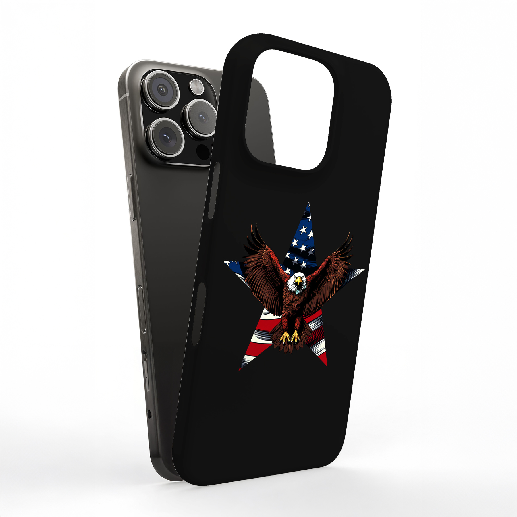 Funda resistente para Apple iPhone (17,16,15,14,13,12,11,X,8), estampado patriótico águila - Imagen 9 de 10