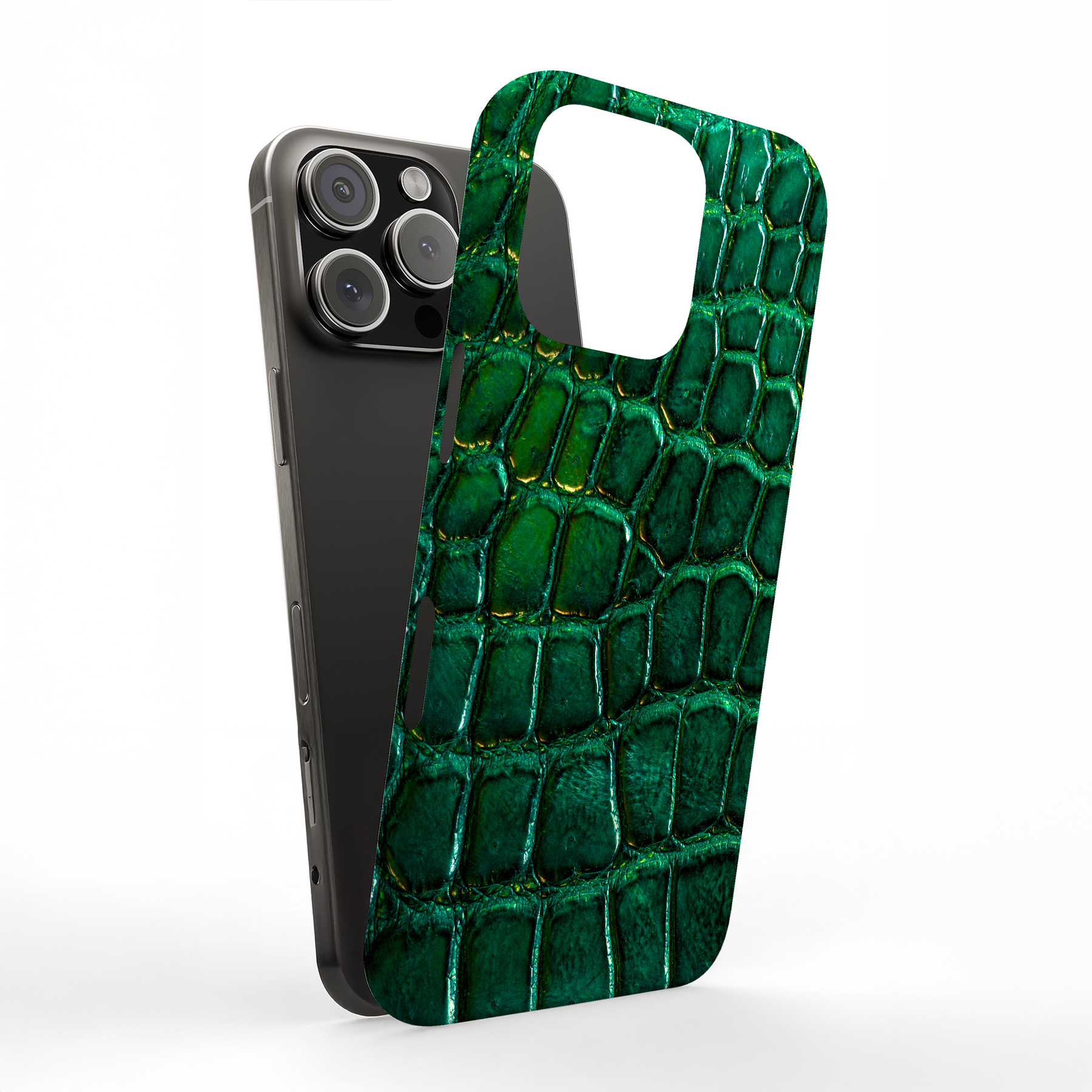 Tough Case For Apple iPhone (17,16,15,14,13,12,11,X,8),Alligator Skin Print