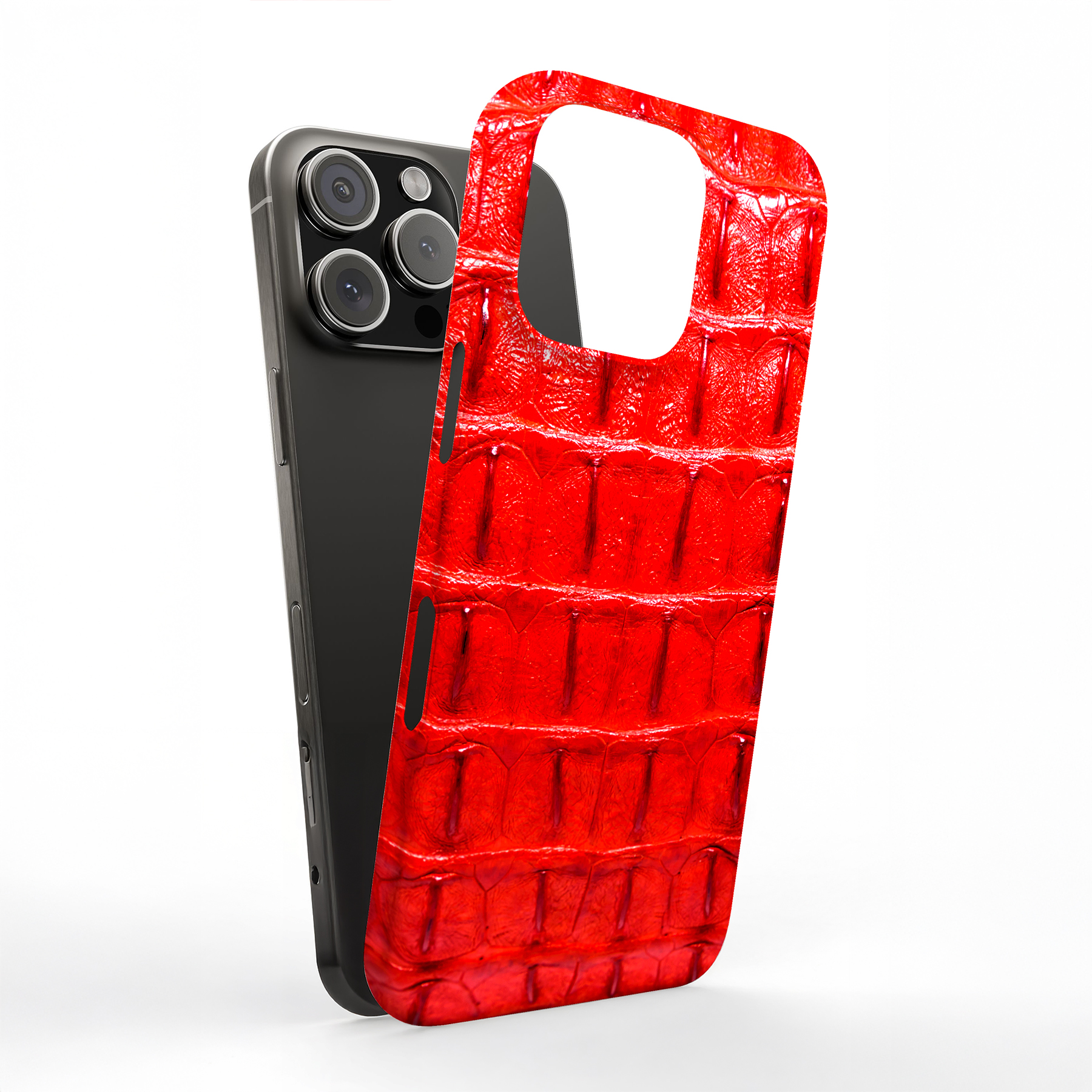 Tough Case For Apple iPhone (17,16,15,14,13,12,11,X,8),Crocodile 1 Print