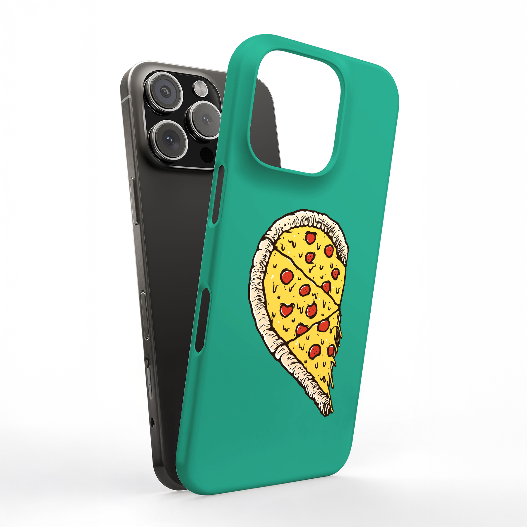 Tough Case For Apple iPhone (17,16,15,14,13,12,11,X,8),Pizza 1 Print