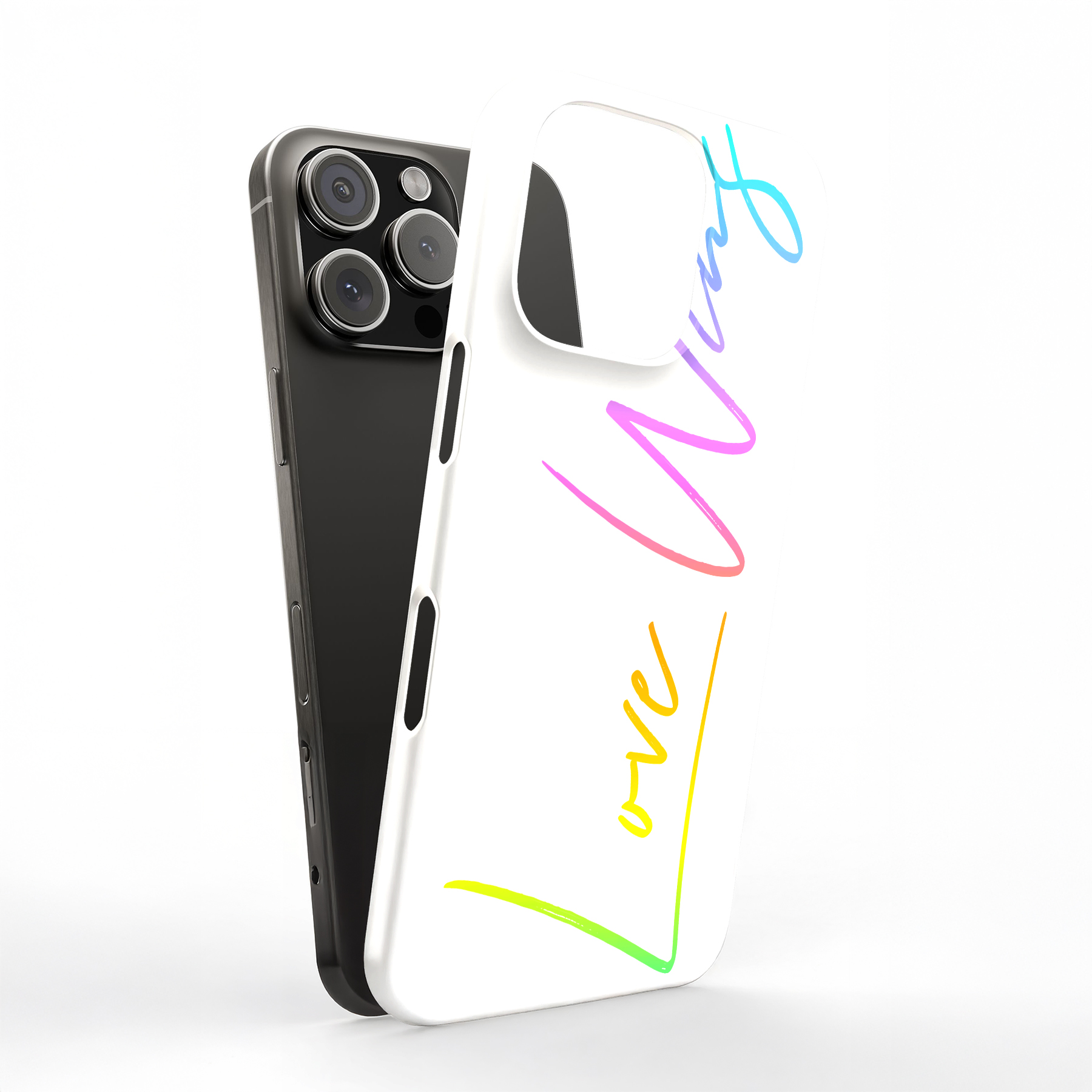 Tough Case For Apple iPhone (17,16,15,14,13,12,11,X,8),Love Wins Print