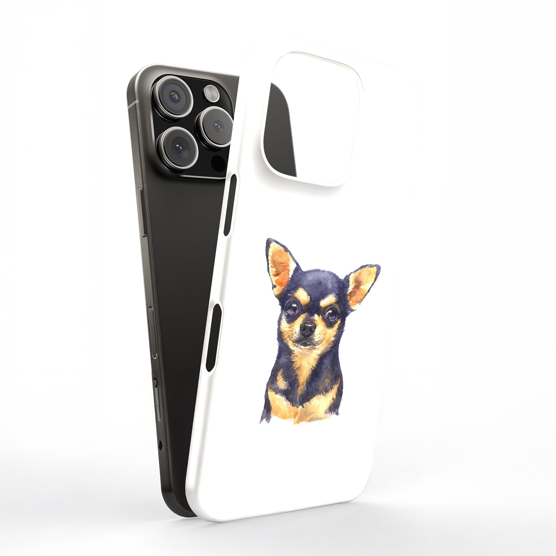 Tough Case For Apple iPhone (17,16,15,14,13,12,11,X,8),Dog Painting 2 Print