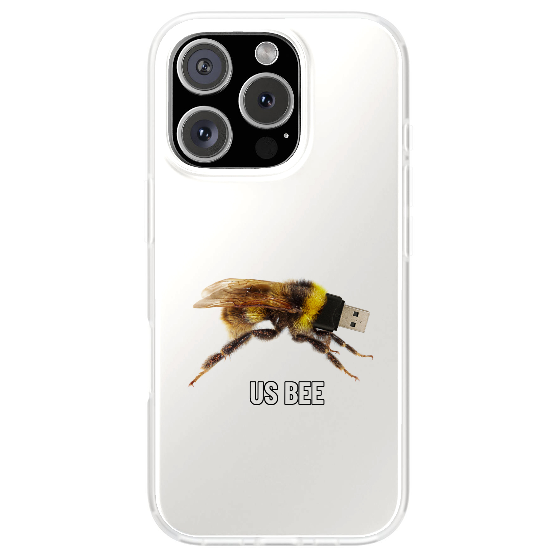 Graphic Case For Apple iPhone (16,15,14,13,12,11,X,8,7),US BEE Meme Print