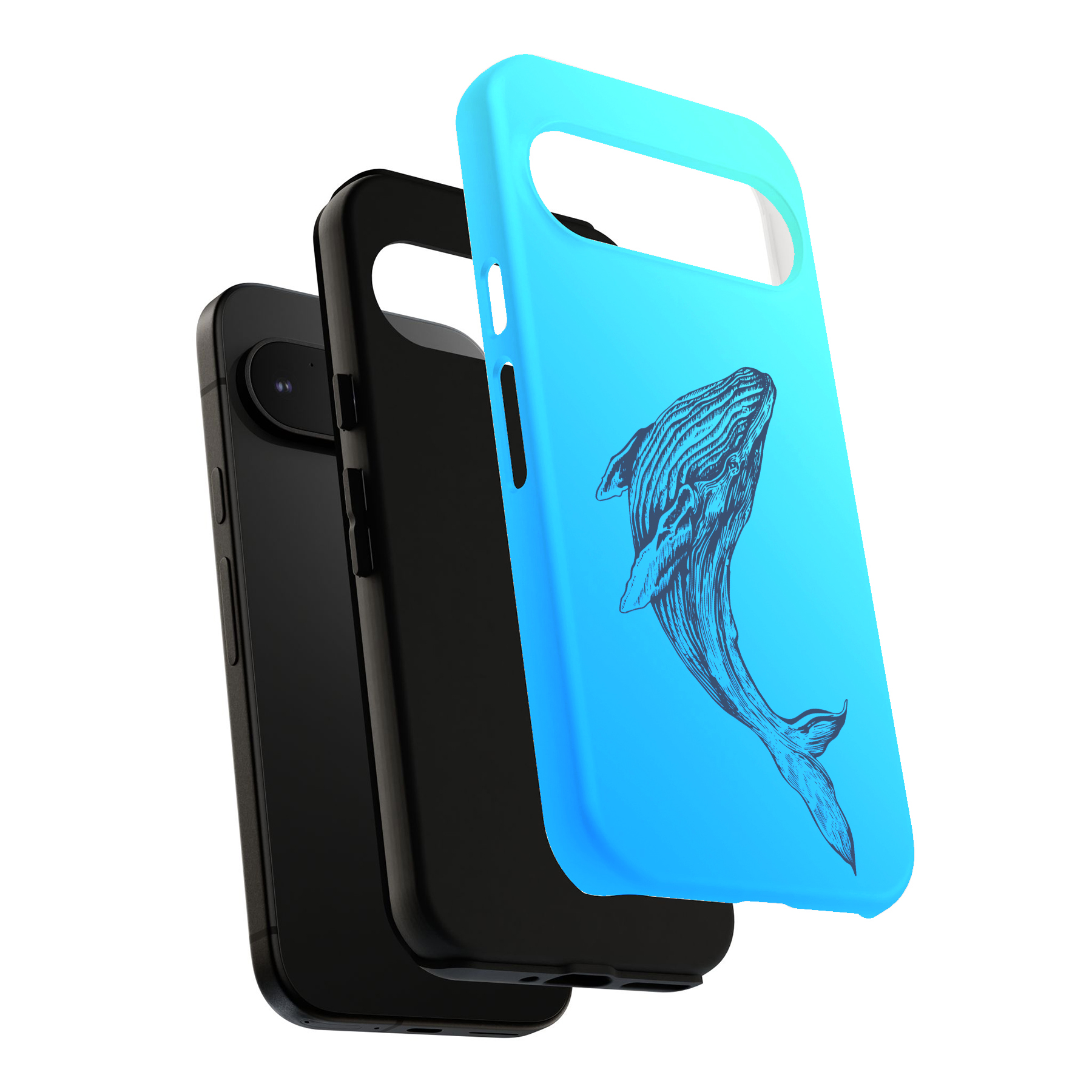 Funda para Google Pixel (Pixel 9,8,7,6,5,4,4a,3,3a,2),Horoback Whale8 Print - Imagen 6 de 6