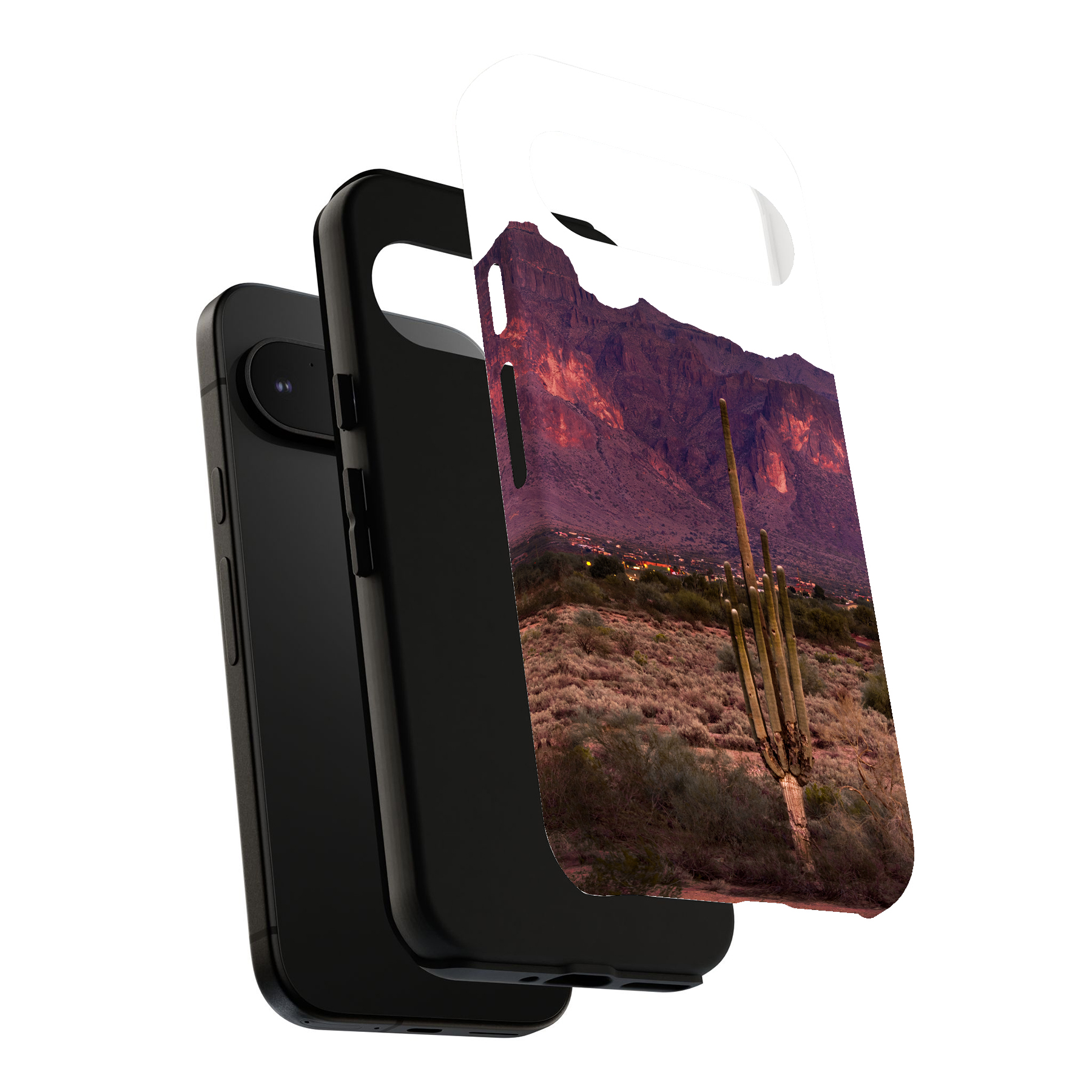 Case For Google Pixel (Pixel 9,8,7,6,5,4,4a,3,3a,2),Twilight Cactus Print - Picture 6 of 6