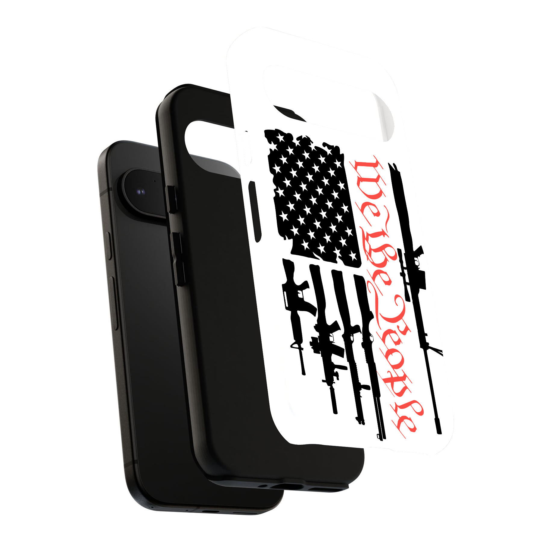 Hülle für Google Pixel (Pixel 9,8,7,6,5,4,4a,3,3a,2), We People Gun 1 Print - Bild 6 von 6