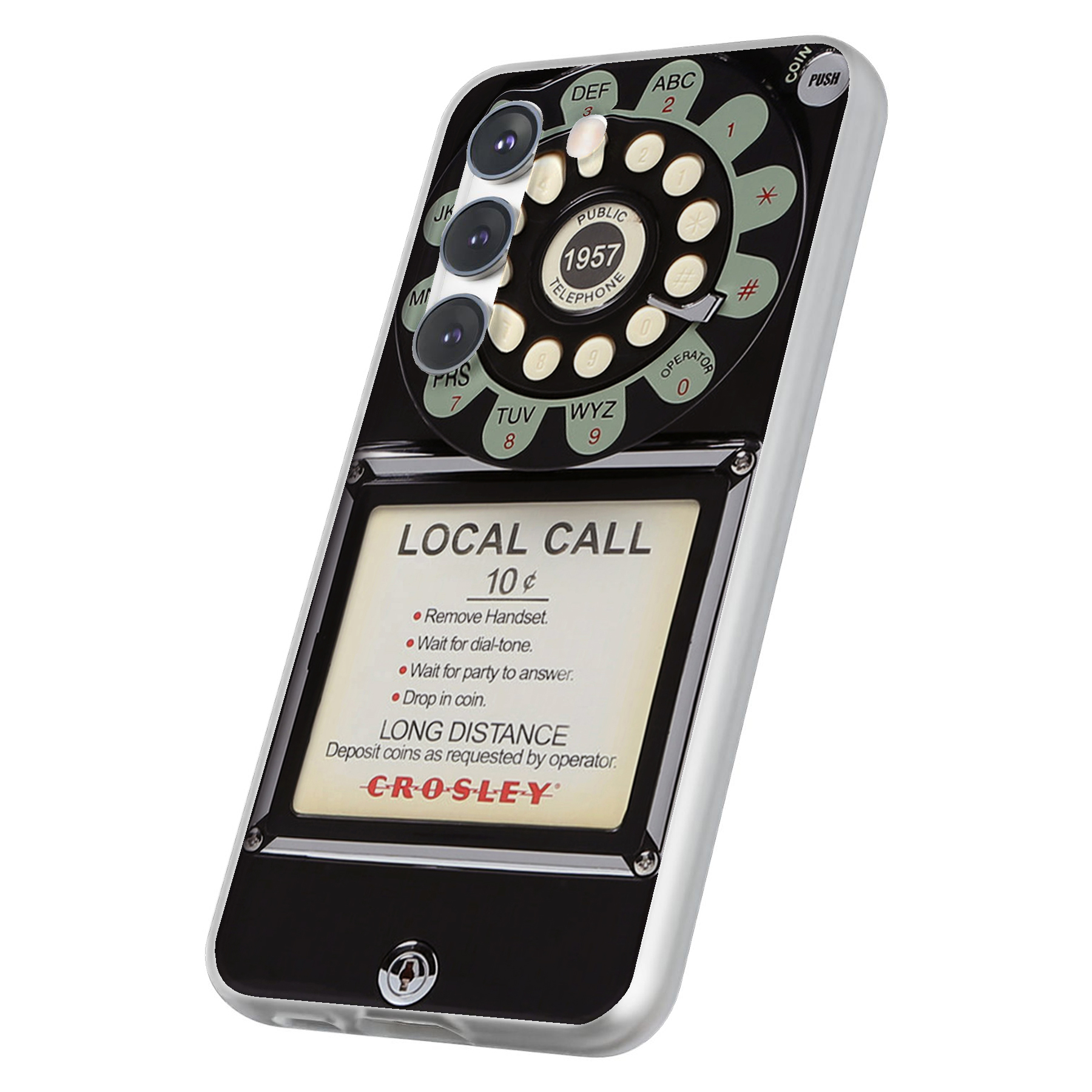 Case For Samsung Galaxy S(S25,S24,S23,S22,S21,S20,S10),Retro Payphone Print