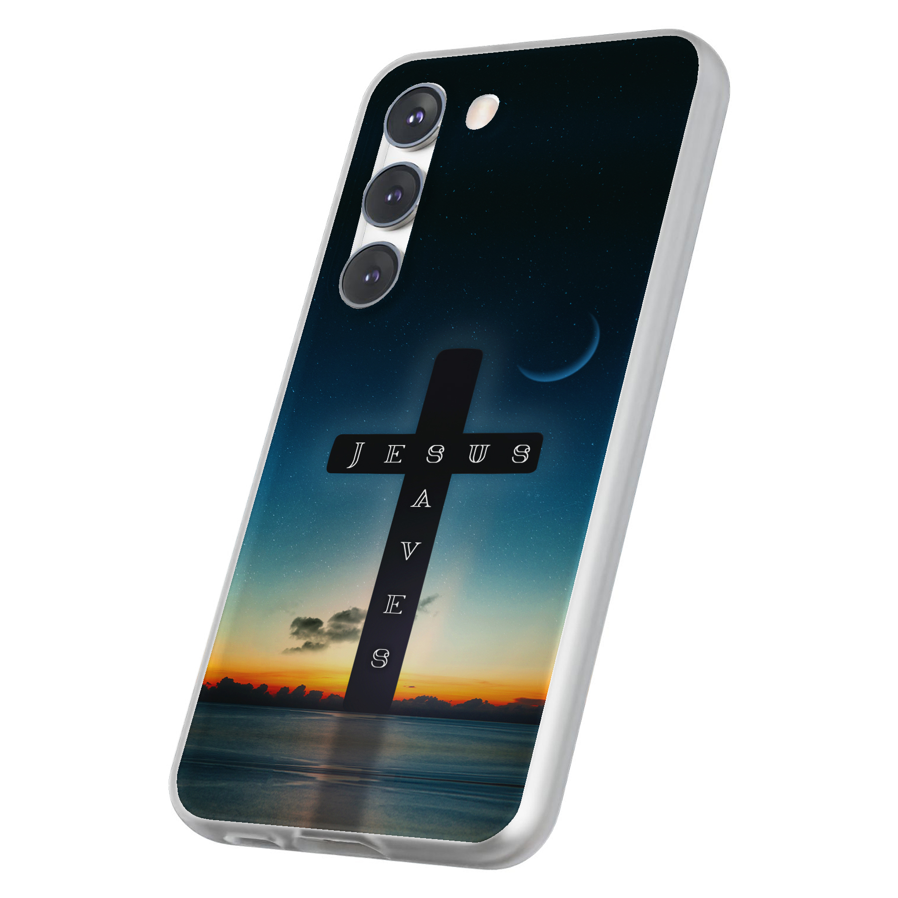 Case For Samsung Galaxy S(S25,S24,S23,S22,S21,S20,S10),Jesus Saves 2 Print - Photo 6 sur 8