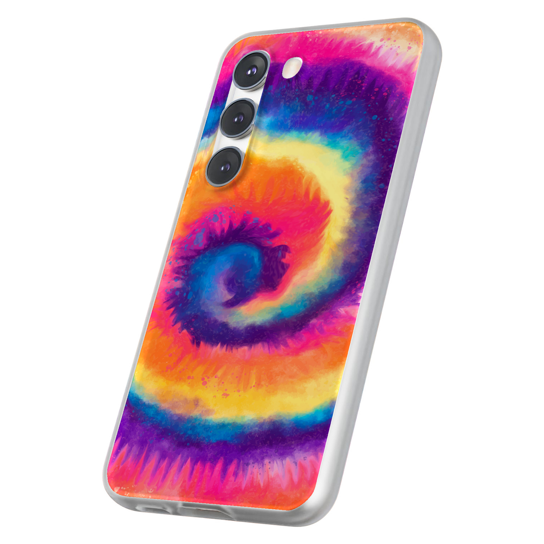 Case For Samsung Galaxy S(S25,S24,S23,S22,S21,S20,S10),Tie Dye Circle Print