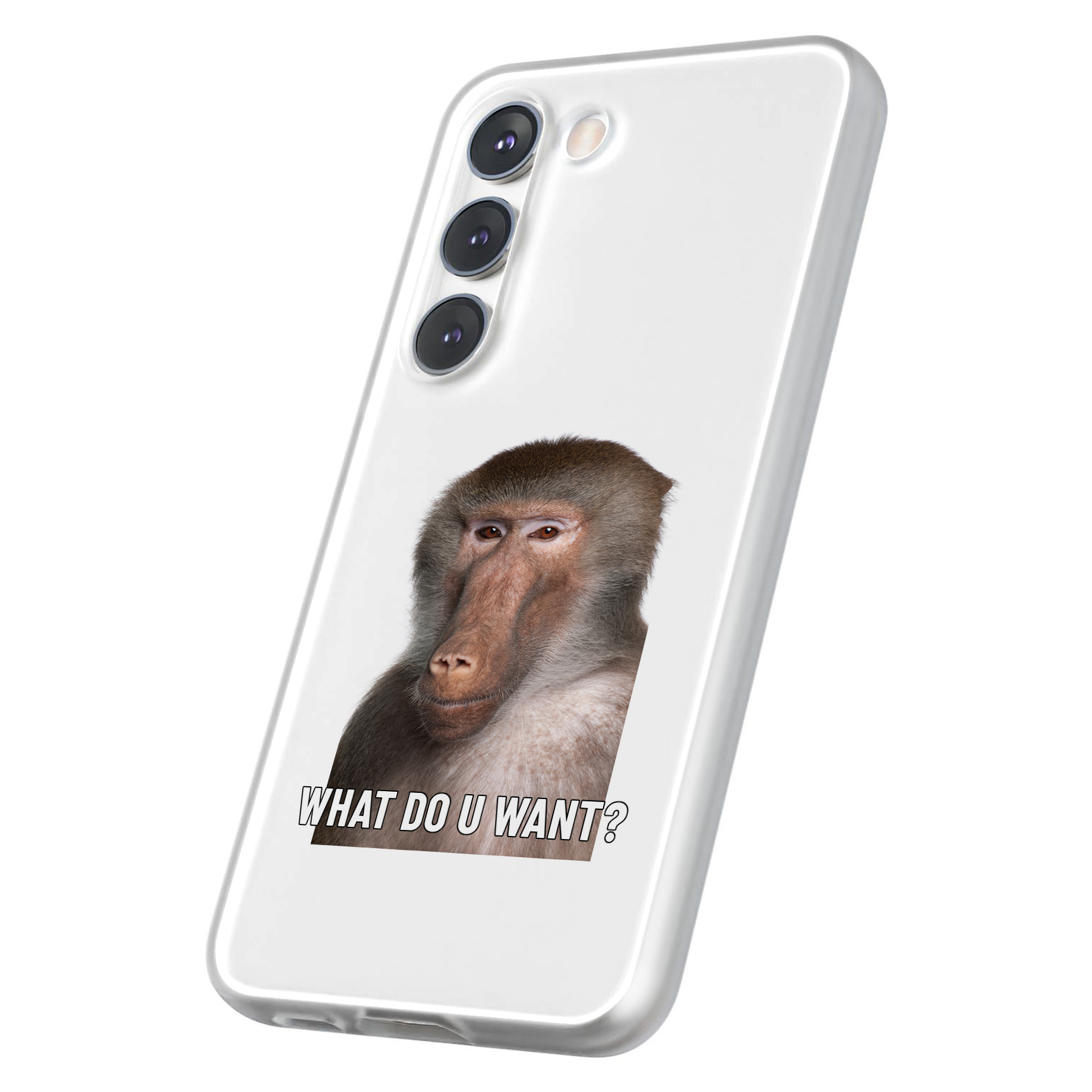 Case For Samsung Galaxy S(S25,S24,S23,S22,S21,S20,S10),Meme Monkey 4 Print - Afbeelding 6 van 8