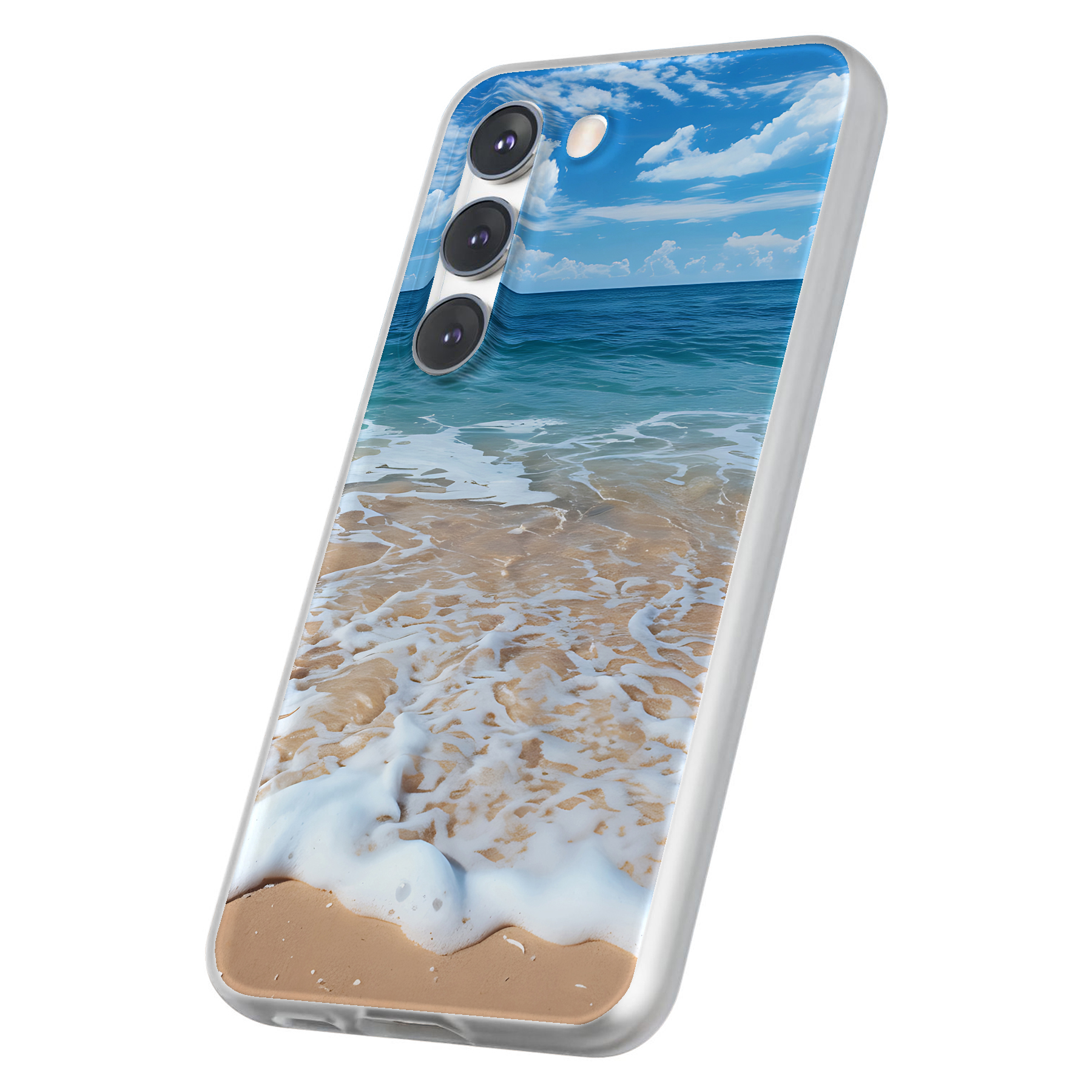 Case For Samsung Galaxy S(S25,S24,S23,S22,S21,S20),Beach Wave 1 Print