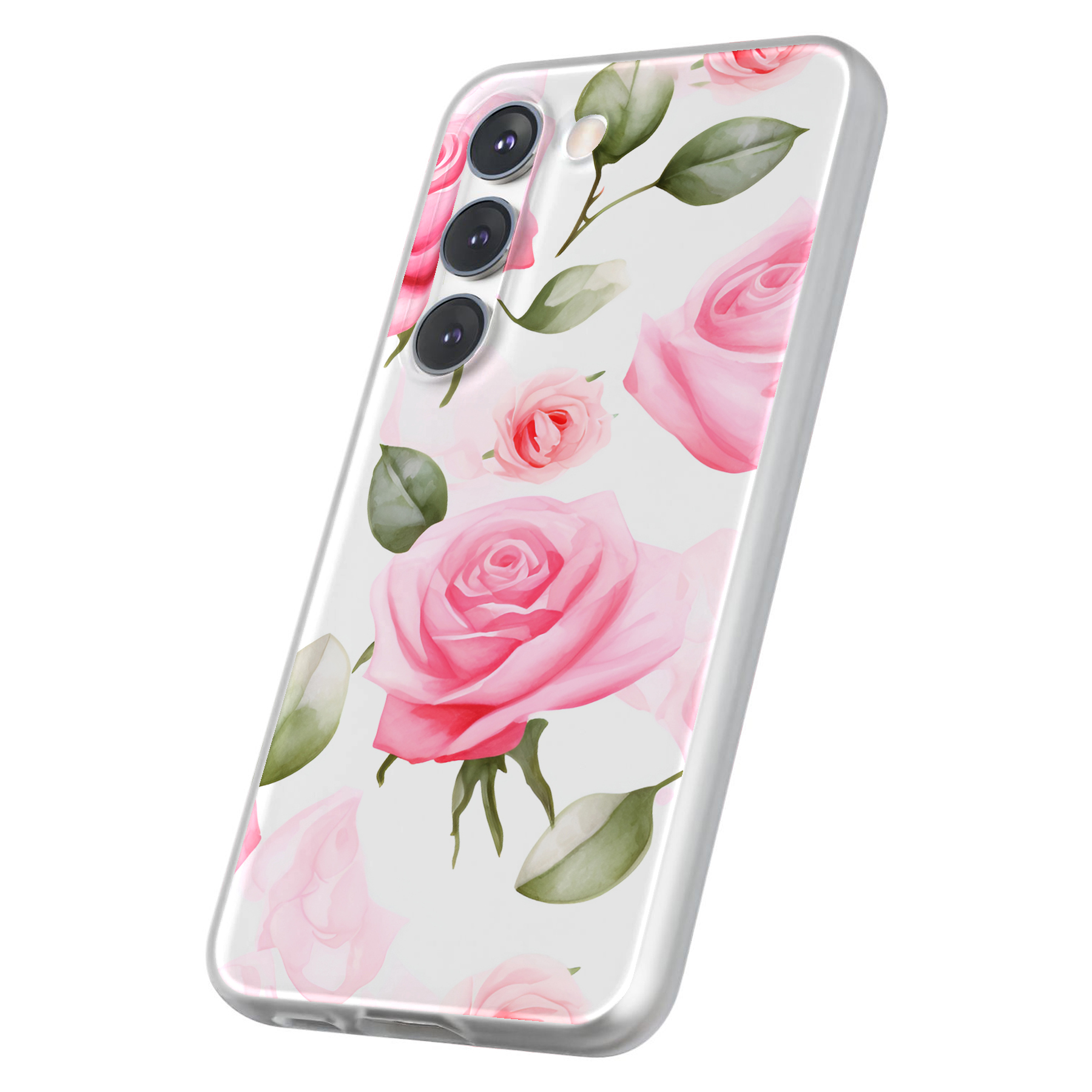 Case For Samsung Galaxy S(S25,S24,S23,S22,S21,S20,S10),Valentine Roses Print