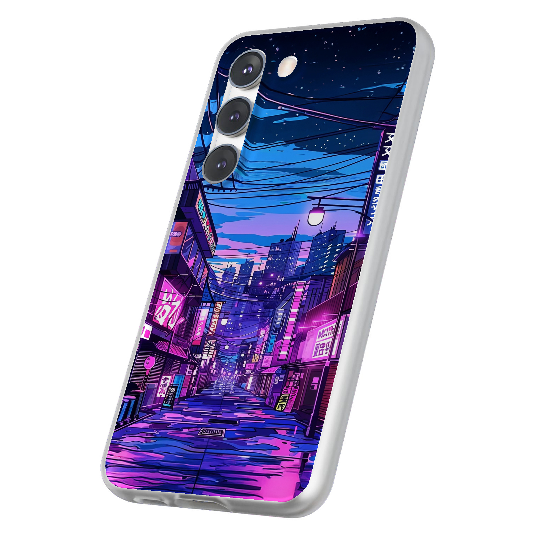 Case For Samsung Galaxy S(S25,S24,S23,S22,S21,S20),Anime Street 1 Print
