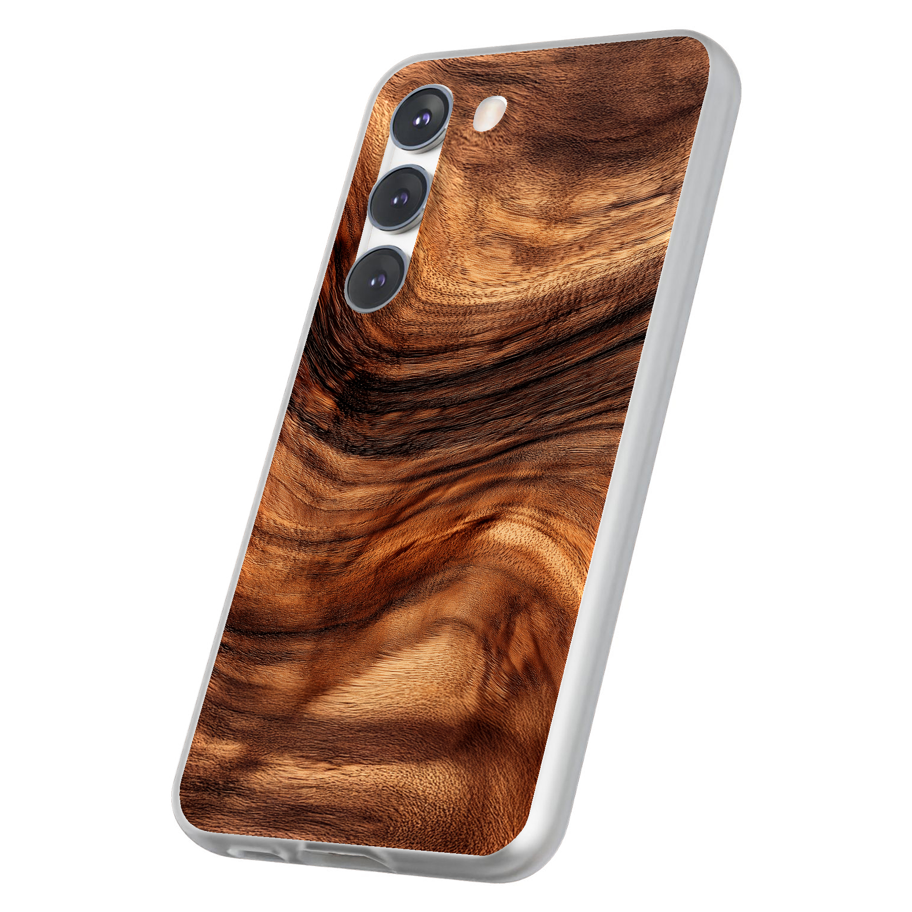 Case For Samsung Galaxy S(S25,S24,S23,S22,S21,S20,S10),Swirl Wood Grain Print