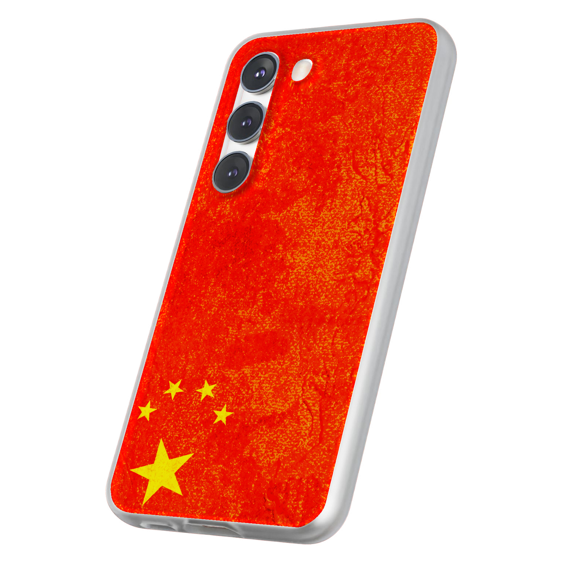 Case For Samsung Galaxy S(S25,S24,S23,S22,S21,S20,S10),Old Flag China Print