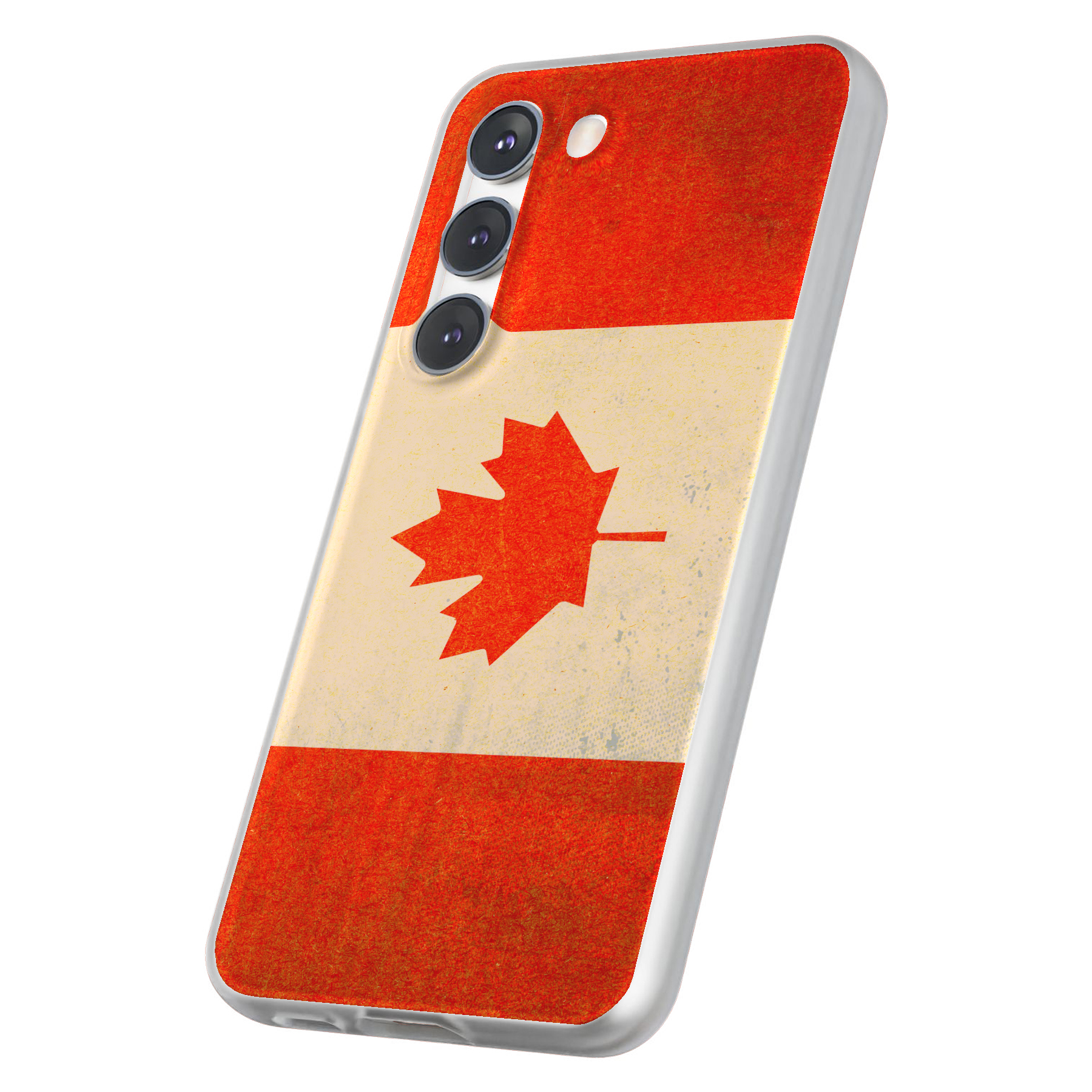 Case For Samsung Galaxy S(S25,S24,S23,S22,S21,S20,S10),Old Flag Canada Print