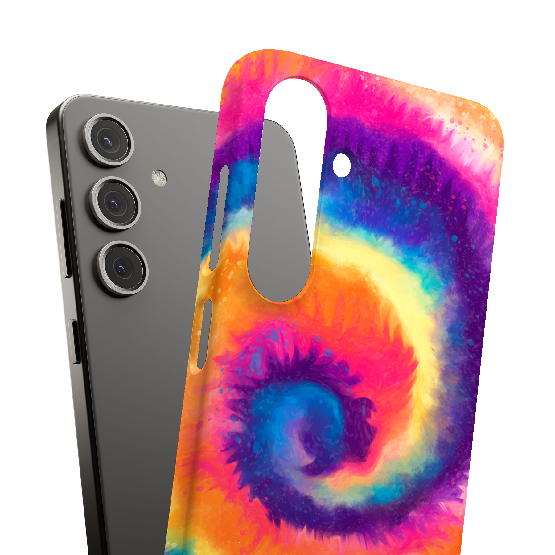 Tuf Case For Samsung Galaxy S(S25,S24,S23,S22,S21,S20),Tie Dye Circle Print