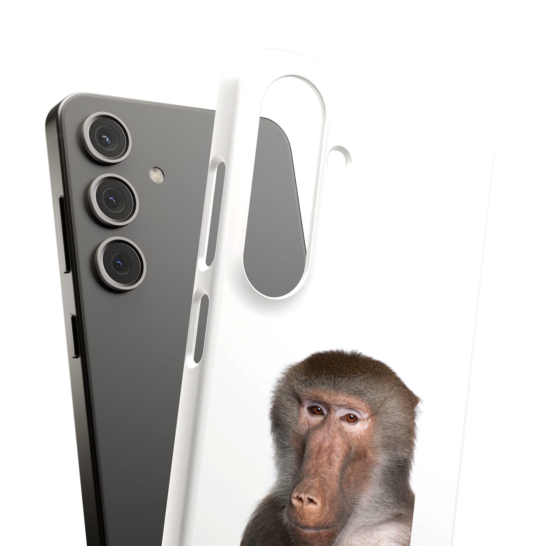 Case For Samsung Galaxy S(S25,S24,S23,S22,S21,S20,S10),Meme Monkey 4 Print - Afbeelding 7 van 8