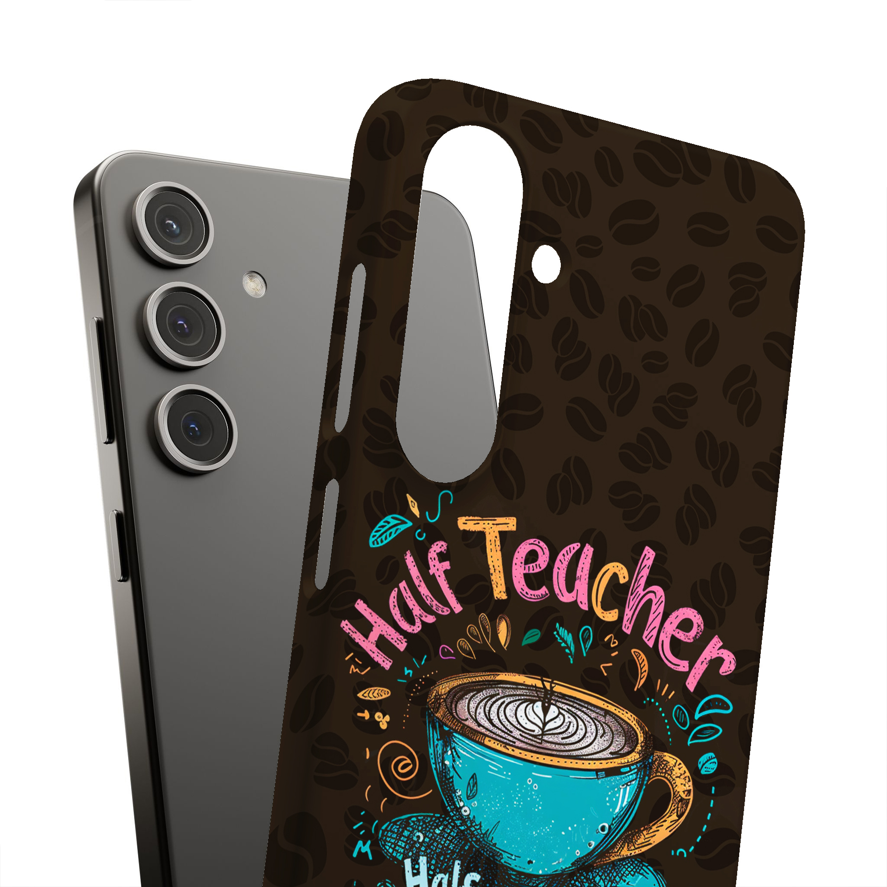 Tuf Case For Samsung Galaxy S(S25,S24,S23,S22,S21,S20),Teacher Coffee Print