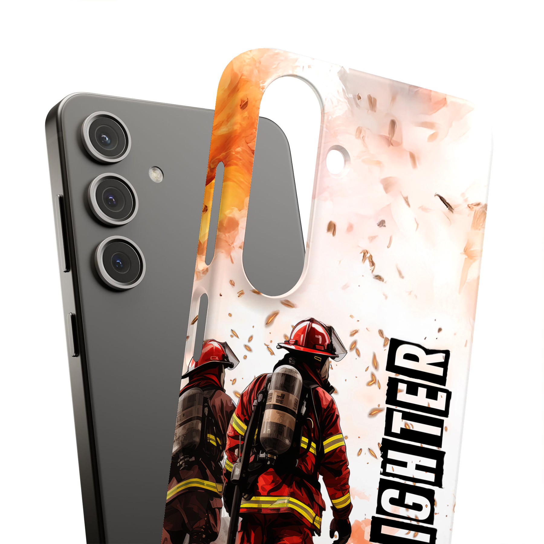 Coque pour Samsung Galaxy S (S25,S24,S23,S22,S21,S20,S10),Impression Pompier - Photo 7 sur 8