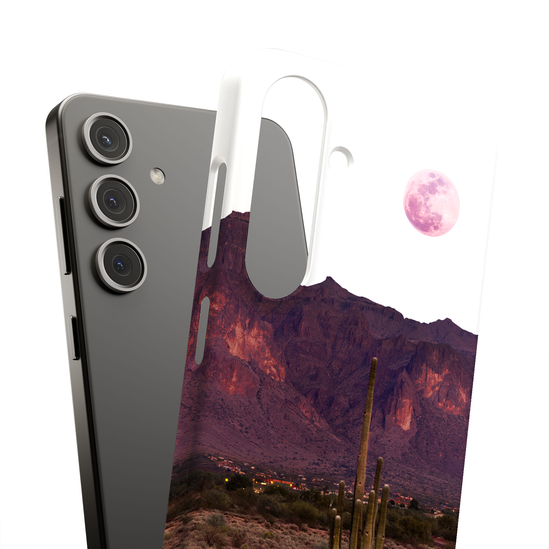 Tuf Case For Samsung Galaxy S(S25,S24,S23,S22,S21,S20),Twilight Cactus Print - Picture 9 of 10