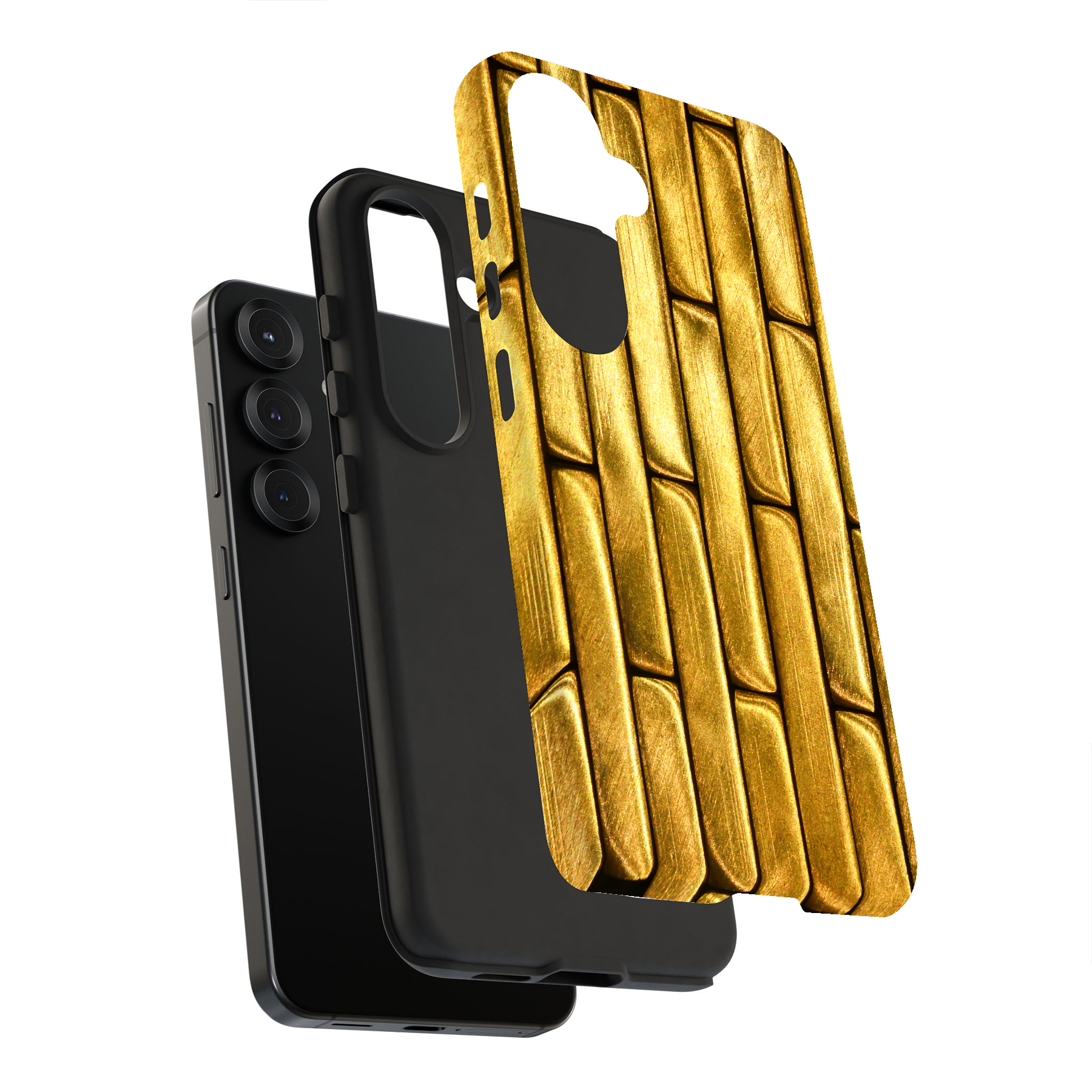Case For Samsung Galaxy S(S25,S24,S23,S22,S21,S20,S10),Gold Bar 5 Print - Afbeelding 8 van 8