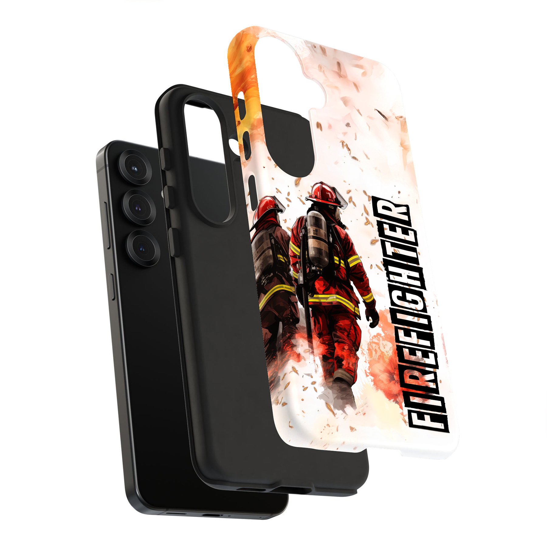 Coque pour Samsung Galaxy S (S25,S24,S23,S22,S21,S20,S10),Impression Pompier - Photo 8 sur 8