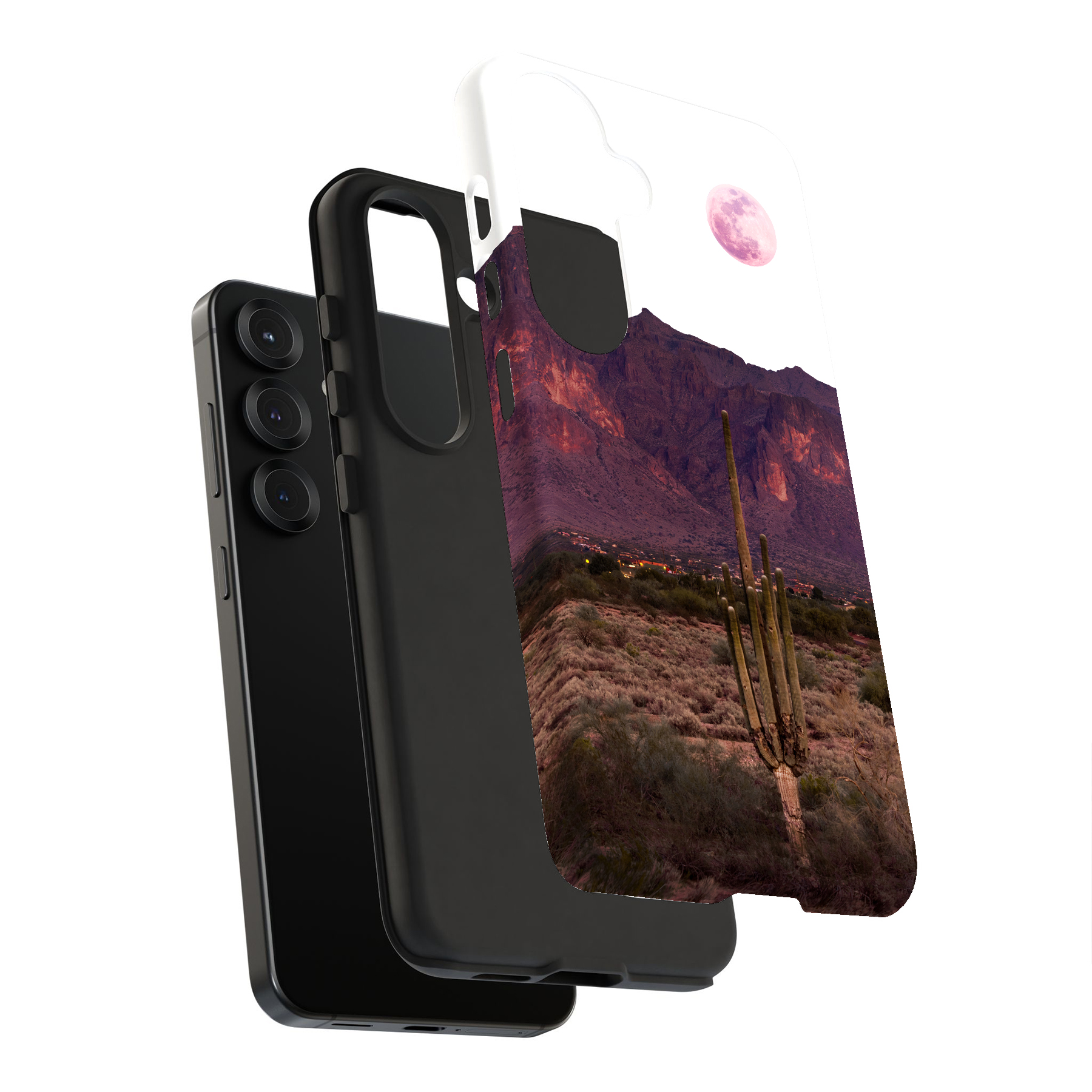Tuf Case For Samsung Galaxy S(S25,S24,S23,S22,S21,S20),Twilight Cactus Print - Picture 10 of 10